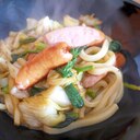 超簡単　バターしょうゆ煮込みうどん